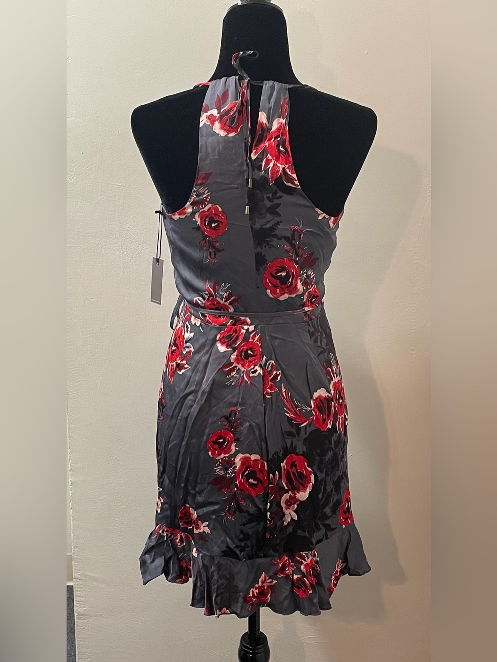 LOVERS + FRIENDS Gigi Rose Print Wrap Mini Dress - Picture 3 of 6